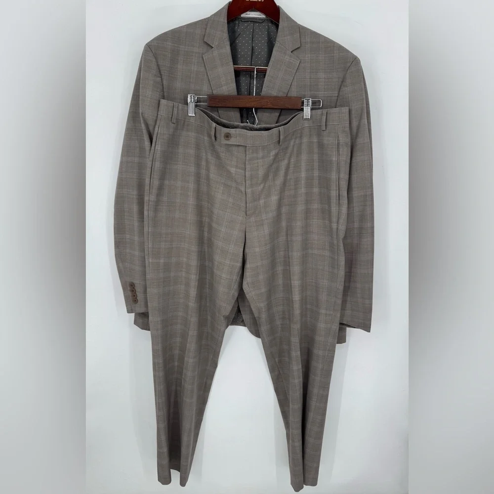 Collection By Michael Strahan Beige Suit Jacket 48Long & Pant 40Waist & 32Length